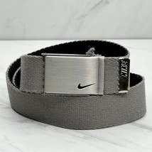 Nike Black and Gray Reversible Web Belt Bottle Opener Buckle Size Small ... - $19.79