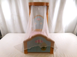 American Girl Doll Marie Grace &amp; Cecile Retired Wooden Canopy Bed Pink M... - $79.20