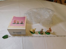 Hallmark 1996 Strike Up The Band Set Of 3 Easter Ornaments Bunny Spring Nos Duck - £24.21 GBP