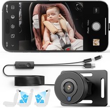 Baby Car Camera for iPhone Monitor for Back Seats 1080P Car Camera Mirro... - £22.96 GBP