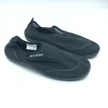 Fantiny Water Shoes Slip On Hook &amp; Loop Fabric Stretch Black 41 US Mens ... - £15.41 GBP