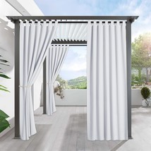 Outdoor Curtains For Patio By Ryb Home, 1 Panel, Grayish White, 52 X 95 Inches, - $33.96