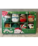 SQUISHMALLOWS CHRISTMAS 4” ORNAMENTS 8 PACK COLLECTION 2023 BRAND NEW SE... - £26.95 GBP