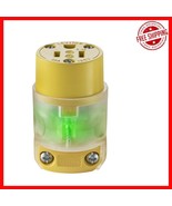 Durable PVC Lighted Plug Replacement with Automatic Cord Grip for 18-12 AWG - $34.42 CAD