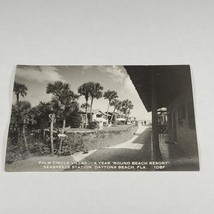 FL, Daytona Beach, Florida, RPPC, Palm Circle Villas Resort Postcard Real Photo  - £2.35 GBP