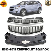 Front Grilles Chrome &amp; Bumper Support Bracket For 2010-2015 Chevrolet Equinox - £239.50 GBP