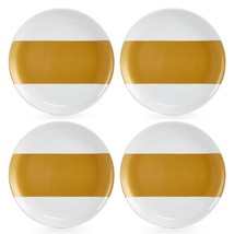 The Cellar Gold-Tone  Porcelain Gold Tone Appetizer Plate, Set of 4 Open... - £12.57 GBP
