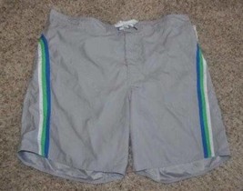 Mens Swim Shorts Joe Boxer Gray Trunks Liner Brief-size 2XL - $11.88