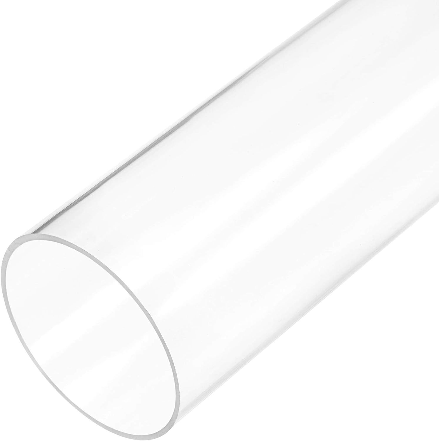 Uxcell Clear Rigid Acrylic Pipe 41Mm(1 5/8&quot;) Id X 45Mm Od X 305Mm(12&quot;) R... - $29.99