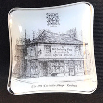 Vtg Dish Ashtray Old Curiosity Shop London Dickens Souvenir Ashtray Jewelry Tray - £8.86 GBP