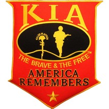 Eagle Emblems Patch-Kia America Remembers Red Shield (XLG) (12&quot;) - £7.06 GBP
