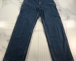 Carhartt Flame Resistant Jeans Mens 34x34 Blue Straight Leg Made of USA ... - $66.56