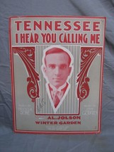 Antique 1900s &quot;Tennessee I Hear You Calling Me&quot; Sheet Music #191 - £15.57 GBP