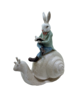 Snail Rabbit Resin Craft Figurine  - £28.04 GBP