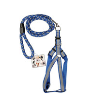 Dog Leash with Harness Blue - £7.26 GBP