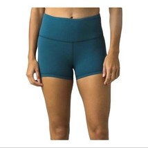 Womens Prana NWT New Dusty Blue Layna Yoga Shorts Stretch M Pilates Gym ... - $116.82