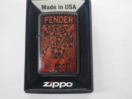 Rare Retired Fender Skulls Zippo Lighter - £72.12 GBP
