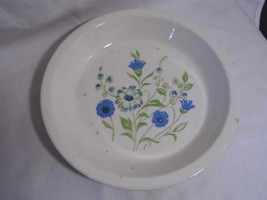 vintage McCOY Pottery Bachelor Button Flower pattern baking 10&quot; PIE PAN dish - £16.56 GBP
