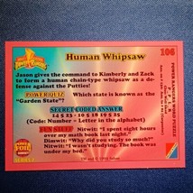 1994 Mighty Morphin Power Rangers Series Two #106 Human Whipsaw - £3.92 GBP