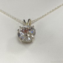 Sparkle Allure 10mm Swarovski Crystal Necklace Silver Tone  16” With 2” Extender - £11.00 GBP