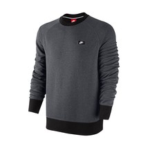 Nike Mens The Varsity Crew Sweatshirt Color Dark Grey/Black Size X-Small - £53.92 GBP