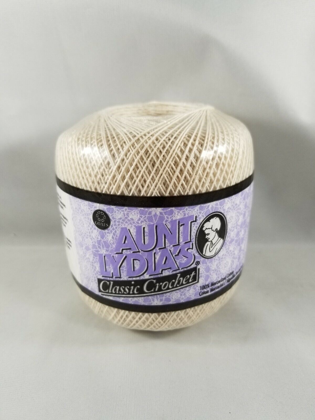 Aunt Lydia's Classic Cotton Crochet Thread Size 10 Ecru Coats and Clark 400 Yrd - $4.98