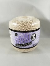 Aunt Lydia&#39;s Classic Cotton Crochet Thread Size 10 Ecru Coats and Clark 400 Yrd - £3.94 GBP