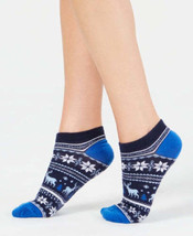 allbrand365 designer Womens Fair Isle Low Cut Socks, 9-11, Black - £7.25 GBP