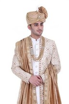 Men&#39;s Safa/Turban/Pagdi/Pagri Sherwani Shawl Dupatta for Groom Wedding W... - $129.36