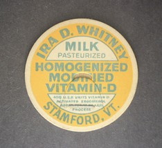 Vintage ( Ira D. Whitney ) - Milk Cap - Stamford, Vt. - £3.81 GBP