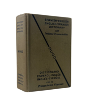 Mini Spanish English Dictionary Charles Hugo Vintage 1930 Small Pocket Sized - £18.39 GBP