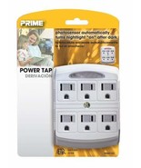 Prime Wire PB801105 6-Outlet Tap with Photocell Nightlight - $7.99