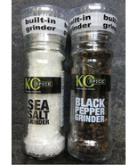 2 X GLASS GRINDER SALT &amp; PEPPER MILL VERY STRONG - $150.22 MXN