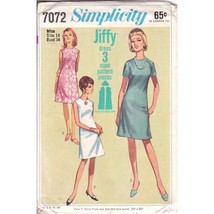 Vintage Sewing PATTERN Simplicity 7072, Jiffy Misses 1967 Simple to Sew - £13.88 GBP