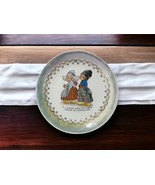 D.E. McNIcol Plate Pottery Co., USA Blue Lustre Collectible Dutch Humor ... - $24.87