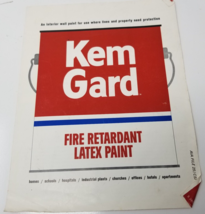 Sherwin-Williams Kem Gard Sales Brochure Fire Retardant Latex Paint 1968 - £15.10 GBP