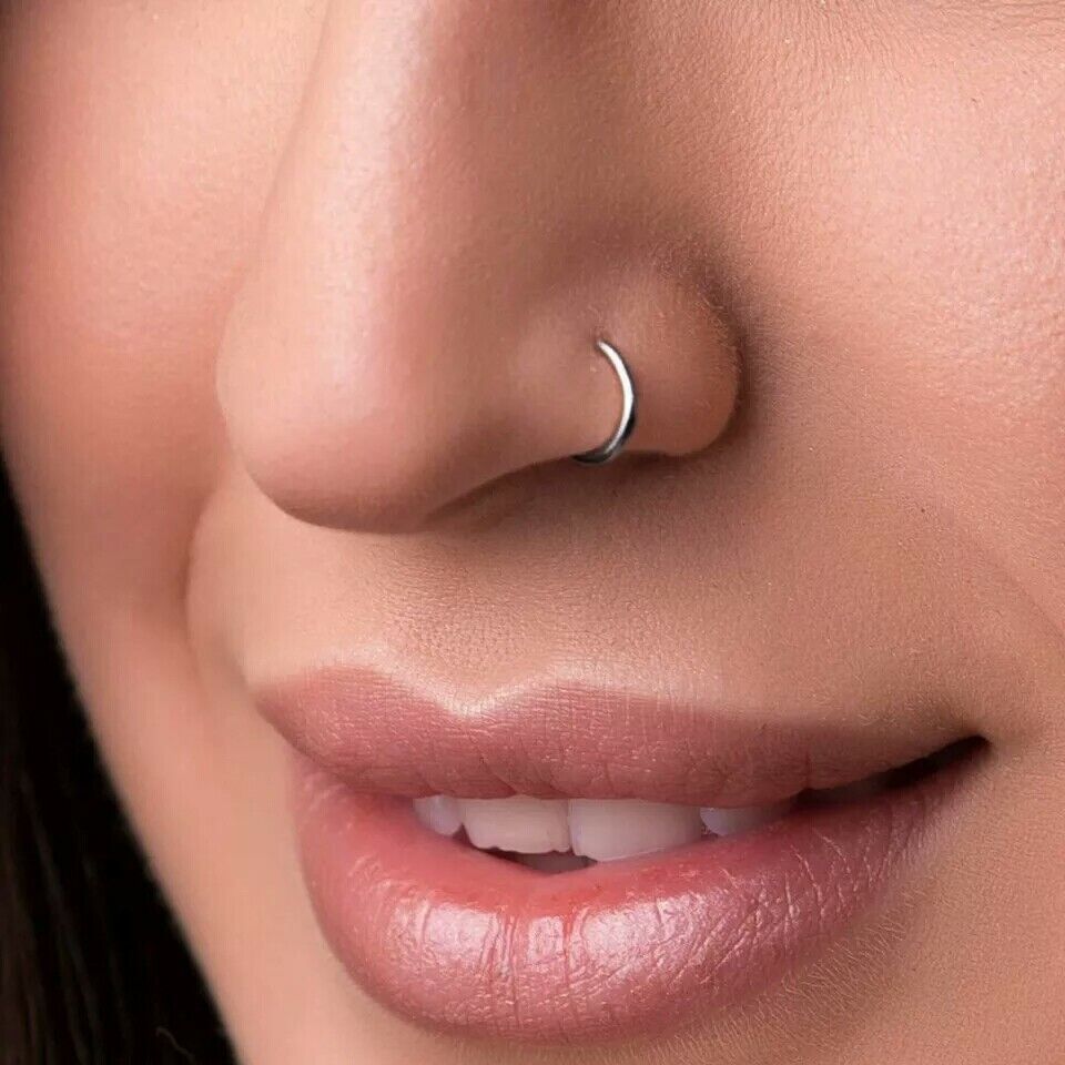 925 Sterlingsilber C-Ring Nasen Ring Nase Piercing 2022 Mode Nase Schmuck - $22.37
