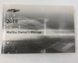 2018 Chevrolet Malibu Owners Manual Handbook OEM M03B29021 - £17.51 GBP