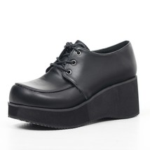 New Style Unisex&#39;s Rockabilly Casual Lace Up Creeper Platform shoes 36-46 - £46.53 GBP