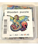 Rainbow Dragon Wooden Jigsaw Puzzles Challenging A5 NEW  17 Years and up - $15.99