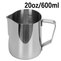 Coffee Frothing Jug Latte Art Milk Frother Pitcher Stainless Steel Measurement - £11.16 GBP+