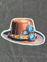 Steampunk Hat Sticker - $2.25 CAD