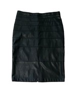 Thalian Skirt Women&#39;s Size 8 Black Pencil Horizontal Pleated Dress Below... - $29.91