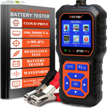 Car Battery Tester with Cloud Printing 100-3000 CCA 6V 12V 24V AGM Lithi... - $112.22