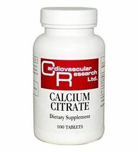 NEW Ecologcal Formulas Cardiovascular Research Calcium Citrate 165Mg White 100c - £12.20 GBP