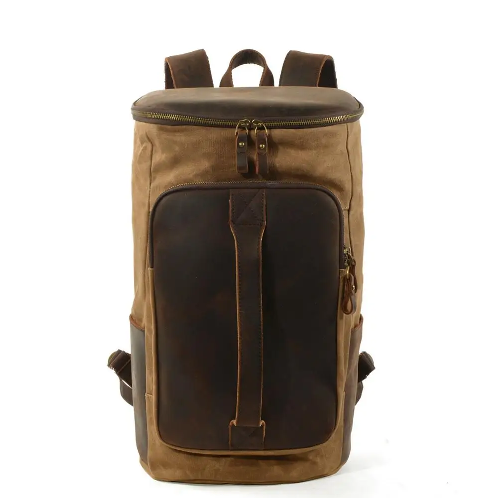 Canvcas waterproof backpack Men Laptop Backpacks For Male Mochila Vintag... - £63.69 GBP