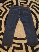 vtg Levis 501 Denim Jeans made in Mexico Blue Button Fly actual size 3I X 27&quot; - £15.49 GBP