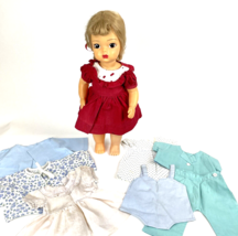 Terri Lee Doll 16&quot; Blonde Vintage 1950s Clothes Lot Dress Shirt Pants Jacket  - £130.36 GBP