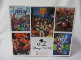 DISNEY PIXAR 5 JIGSAW PUZZLES CARS INCREDIBLES TOY STORY 2 MONSTERS INSI... - £16.93 GBP