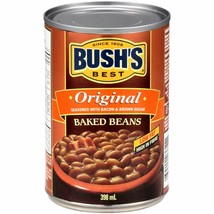4 X Bush&#39;s Original Baked Beans, Bacon &amp; Brown Sugar 398ml Each -Free Sh... - £29.05 GBP
